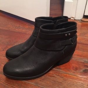 Clarks Black Booties Size 9
